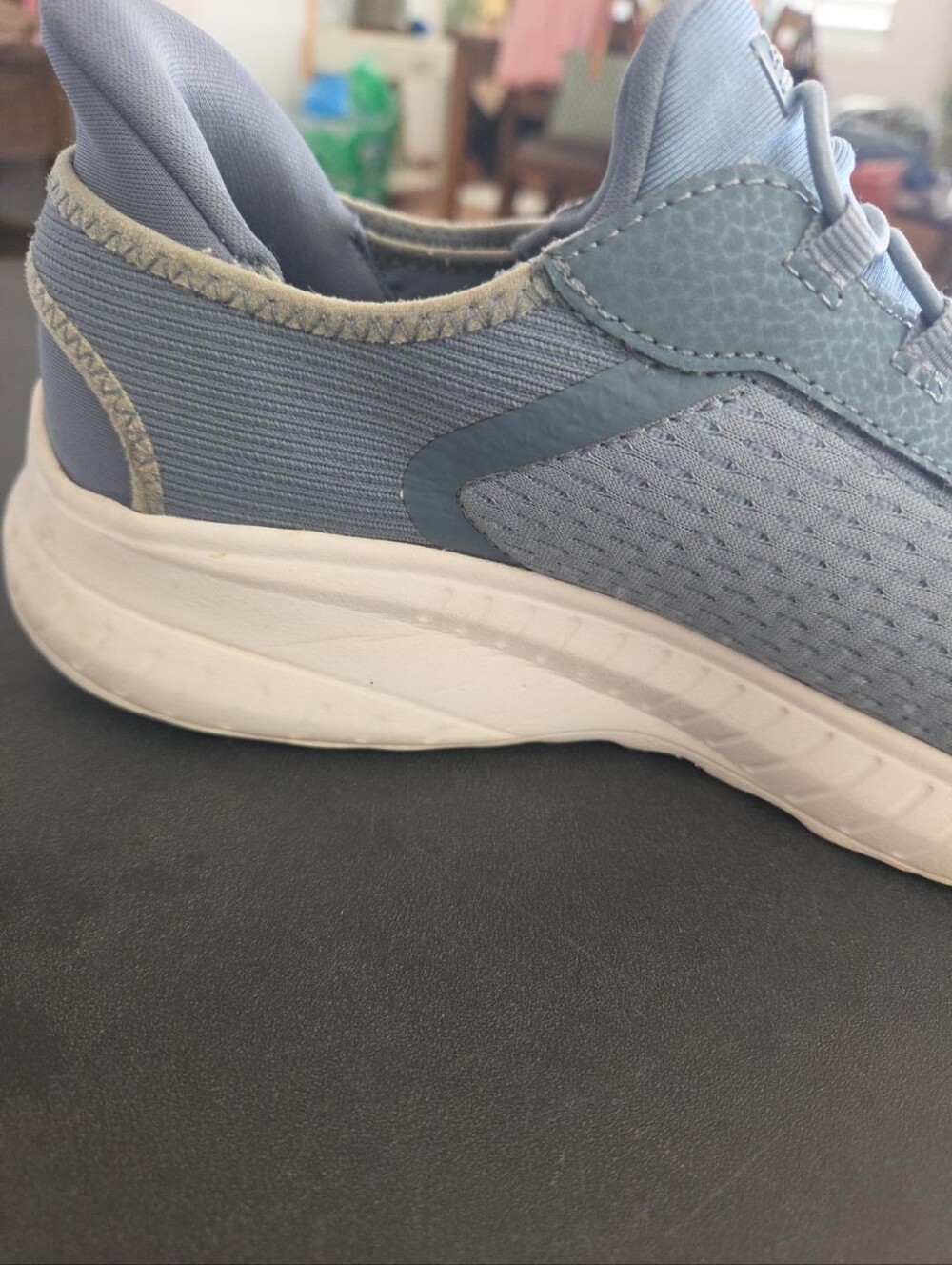 Skechers BOBS Sport Squad Chaos Slip-Ins Blue Gray Sneakers Women 8.5 - Picture 10 of 13